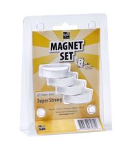 Magneten Wit (set 4 stuks)