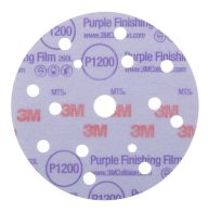 3M Hookit Purple Finish Film Schuurschijf 260L+ 150mm 15 Gaten
